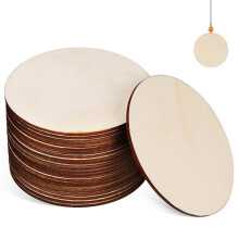 100 holzscheiben rund, holzuntersetzer ausgeschnittene teile