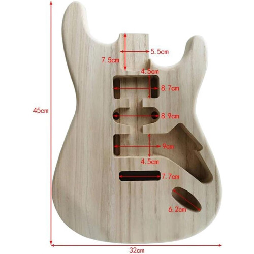 Unfinished DIY ST TL E Guitar With Solid Body (ST body) 1