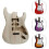 Unfinished DIY ST TL E Guitar With Solid Body (ST body) 3