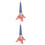 2 Piezas Madera Torre Eiffel Tricolor 3D Educativo 5