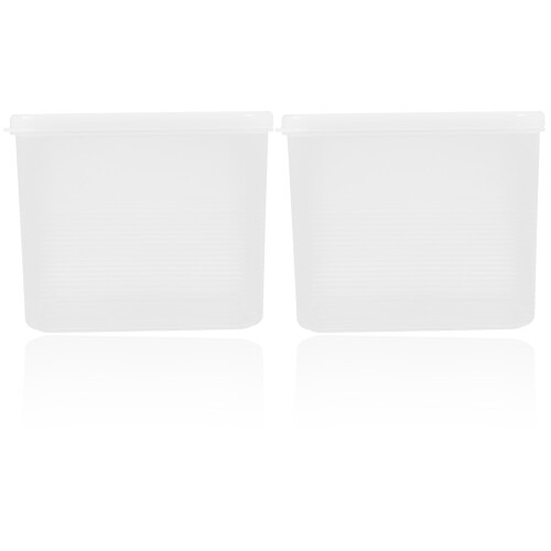 2Ud Caja De Almacenaje Para Pan Con Transparente