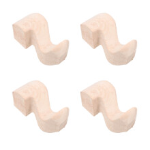 4Ud Patas Sólidas De Madera Para Muebles, Sillas Y TV Color Caqui
