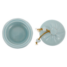 1Ud Azul De Cerámica Para Té, Dulces Y Uso Doméstico