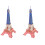 2 Piezas Madera Torre Eiffel Tricolor 3D Educativo 2
