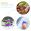 2Pièces Prismes Optiques Cube Multi Couleurs En Miroir Pour Décor 11