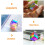 2Pièces Prismes Optiques Cube Multi Couleurs En Miroir Pour Décor 10