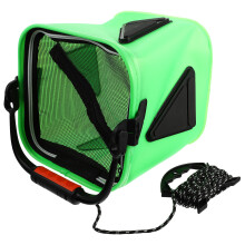 Cubo Plegable Eva Verde Para Almacenaje Y Cebo En Pesca