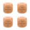 4Pièces Dés Artisanaux Bois 6 Faces Couture Multi Couleur 8