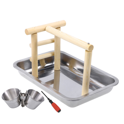 Aire De Jeu Bois Perroquet Multi Couleur 1