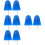 8 Pcs Diving Board Fishing Gear Plastic Adjustable 7