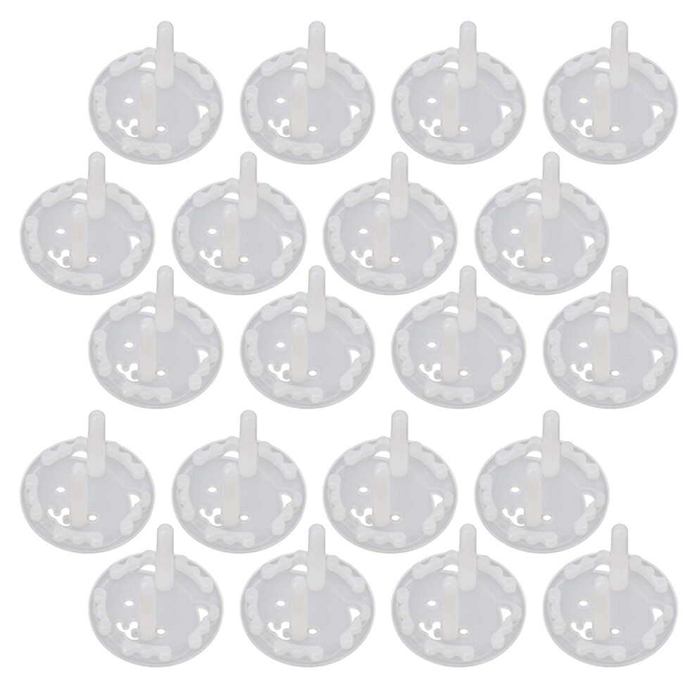 30Pcs Child Safety Outlet Plug Covers Plastic Socket Protectors White Artibetter