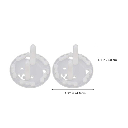 30Pcs Child Safety Outlet Plug Covers White Plastic Socket Protectors 1