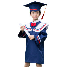 Kids Gown and Cap Doctoral Graduation Cloak Costume Multi Color