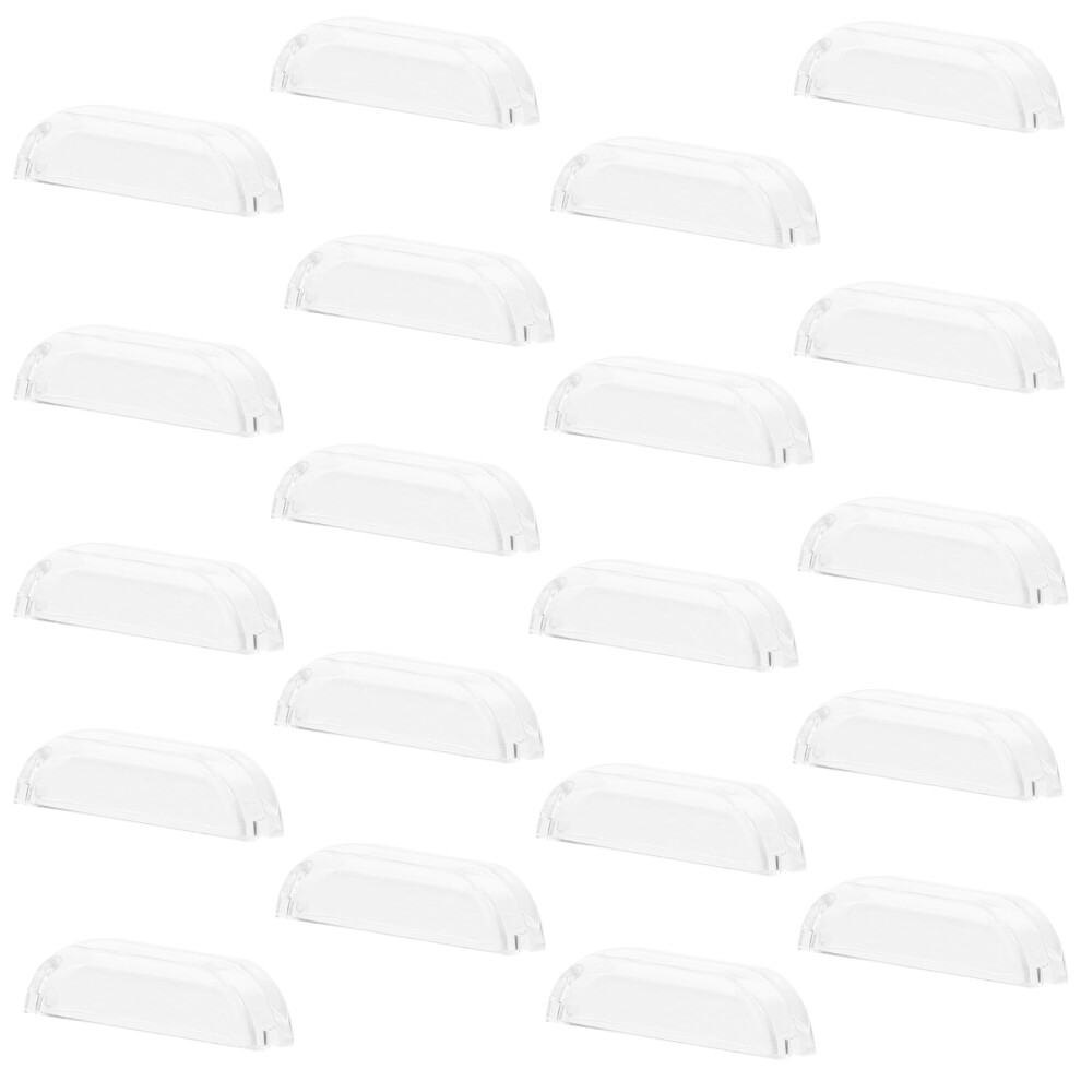 100 Pcs Transparent Acrylic Drawer Pulls For Kitchen Cabinets 3584008420291