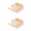2 Count Organizer Box Small Wood Chest Decorative Boxes With Lids 7