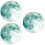 3Pièces Stickers Lumineux Vert PVC Décor 7