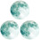 3Pièces Stickers Lumineux Vert PVC Décor 2