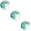 3Pièces Stickers Lumineux Vert PVC Décor 9