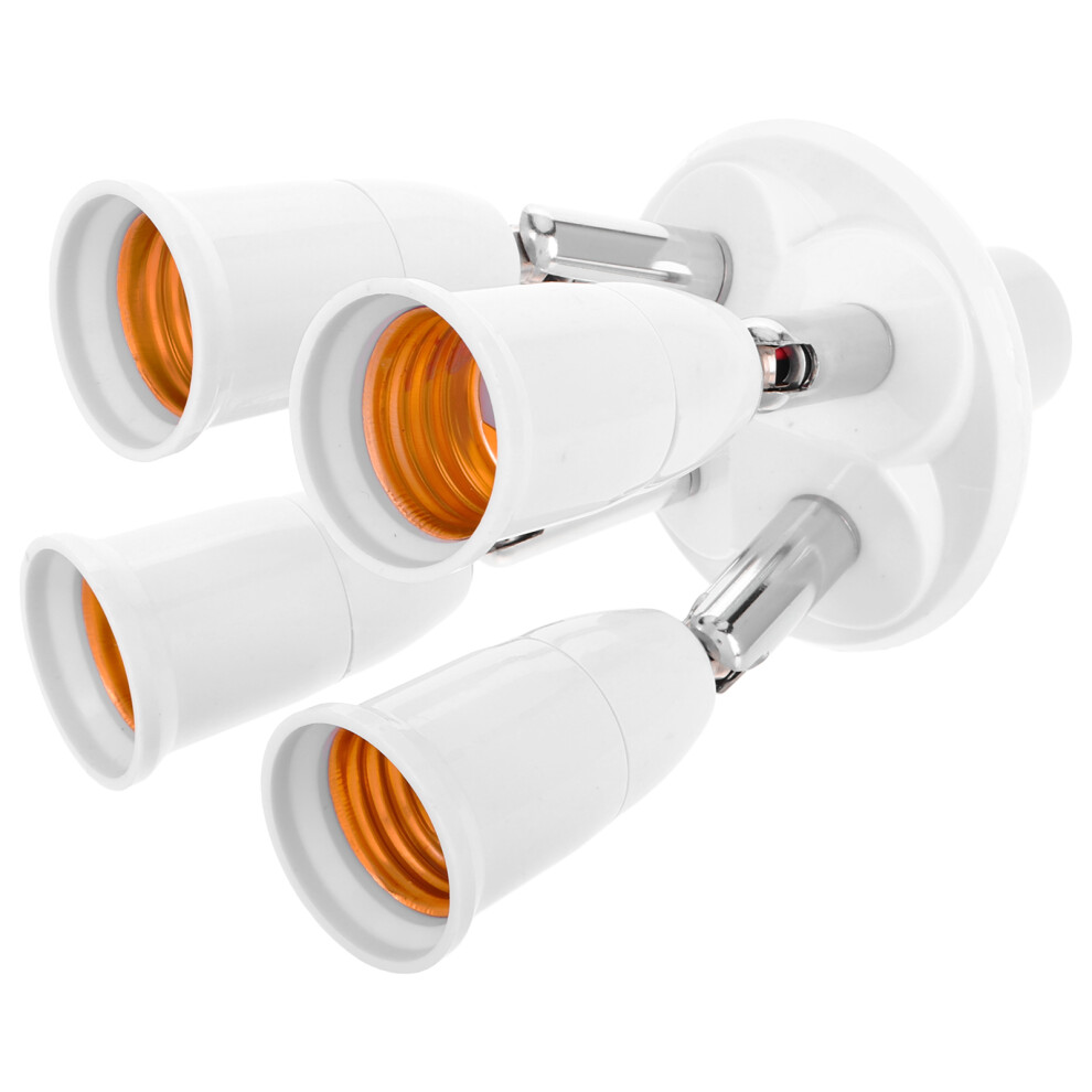 4Pcs E27 Socket Splitter Adapter Adjustable Led Bulb Converter 3583808773255