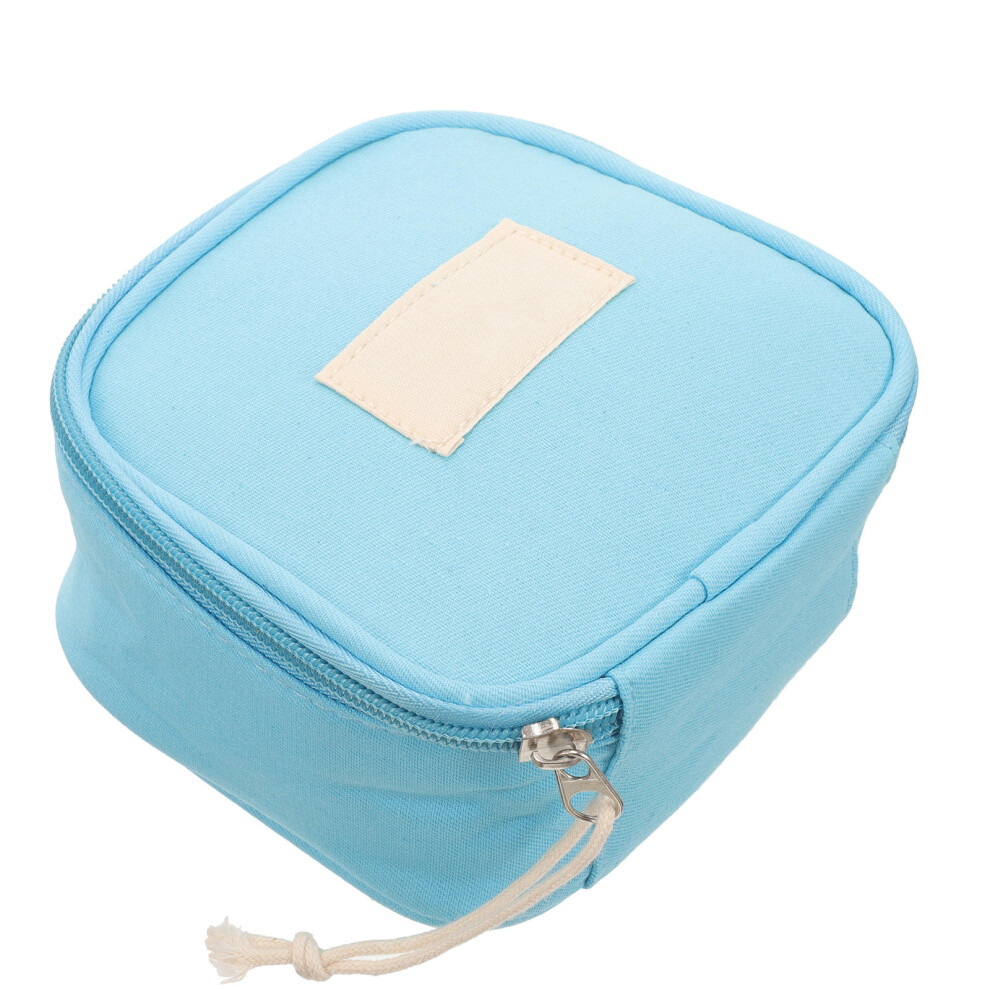 Artibetter Blue Multifunctional Small Storage Bag For Makeup Toiletry Charger Cables