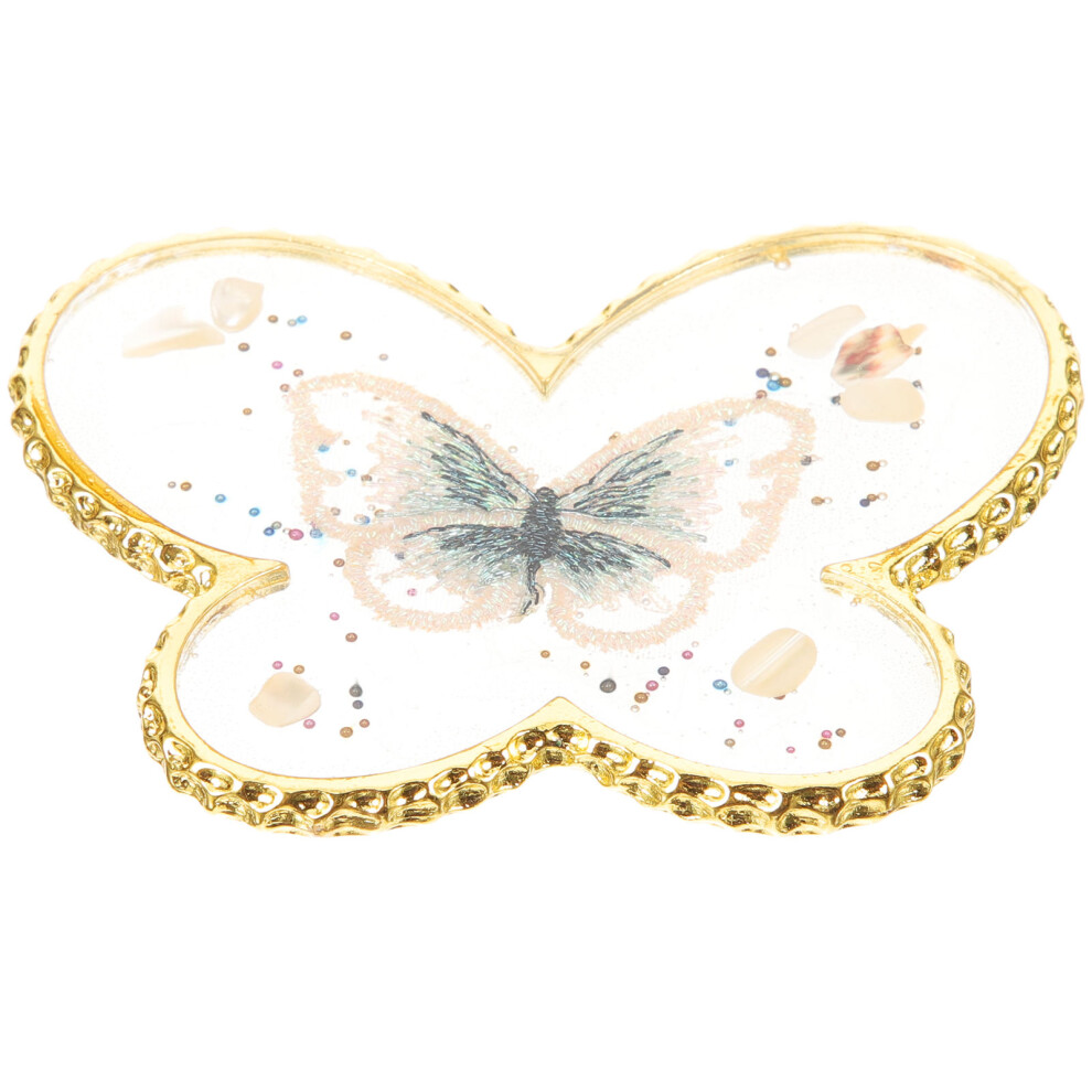 Artibetter Resin Nail Art Mixing Palette Display Tool Butterfly Shape