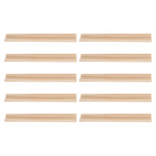10Pcs Khaki Pine Wood Domino Tile Stands Game Holder for Party Use