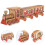 Simulation Wooden Train Model Toy For Home Desk Decoration 4