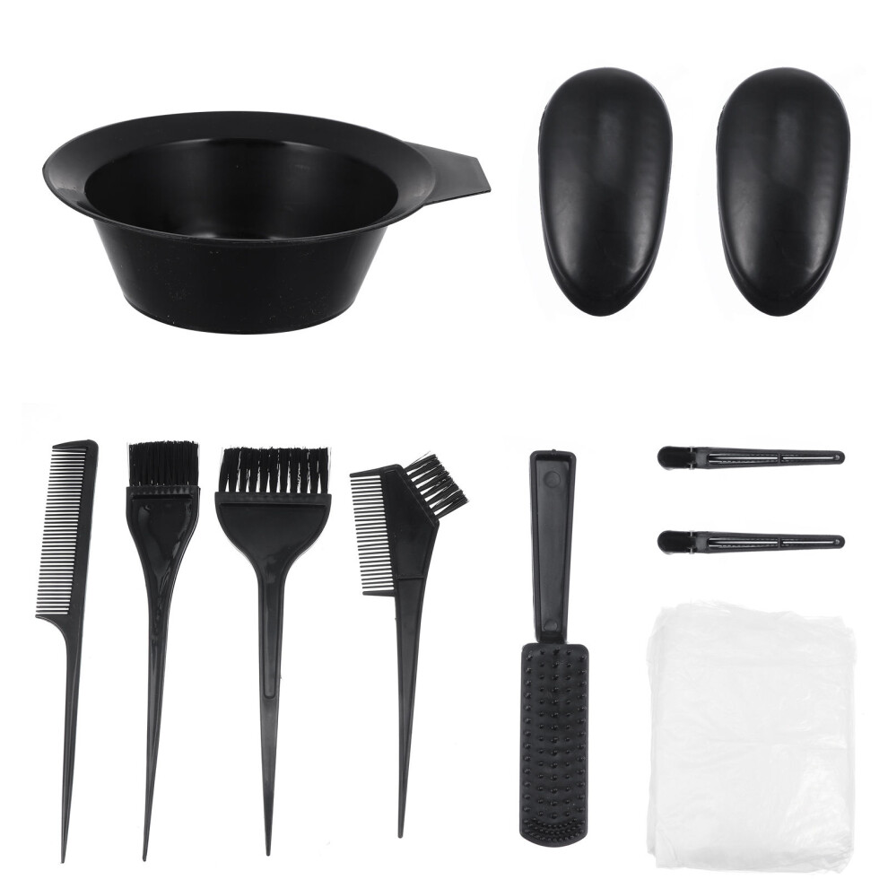 Iplusmile 11Pcs Home Salon Hair Dyeing Brush And Bowl Set