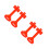 2Pcs Fire Extinguisher Mount Bracket 2Lb Wall Hanger Red 7