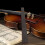 4pcs Violin Fingerboard Ebony Label 9