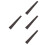 4pcs Violin Fingerboard Ebony Label 7