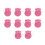 10Pz Sacchetti Organizer Rosa Con Coulisse Per Uso Festivo 3