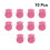 10Pz Sacchetti Organizer Rosa Con Coulisse Per Uso Festivo 4