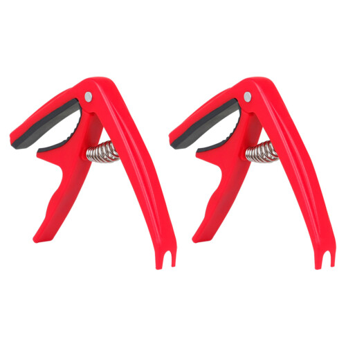 6 Pcs Ukulele Capo Metal Suite Guitar Red
