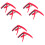 6 Pcs Ukulele Capo Metal Suite Guitar Red 5