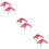 6 Pcs Ukulele Capo Metal Suite Guitar Red 11