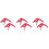 6 Pcs Ukulele Capo Metal Suite Guitar Red 6