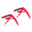 6 Pcs Ukulele Capo Metal Suite Guitar Red 3