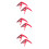6 Pcs Ukulele Capo Metal Suite Guitar Red 10