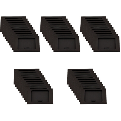 50Pcs Black Paper Envelope Storage Boxes with Open Window for Mailing 2