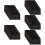 50Pcs Black Paper Envelope Storage Boxes with Open Window for Mailing 10