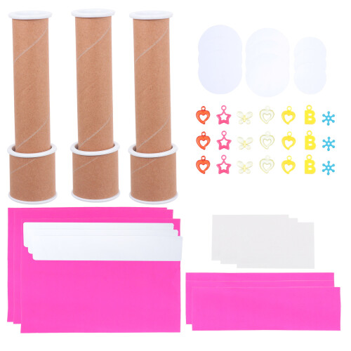 9 Sets Diy Kaleidoscope Making Kit Educational Science Toy