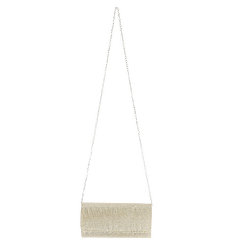 Borsa Sera Oro Mini Crossbody in Tessuto