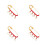 4Pz Vintage Brooch in Ottone Per E Sciarpa 8