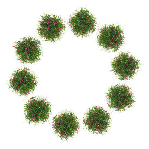 40 Pcs Artificial Grass Clusters For Model Train Dollhouse Landscaping