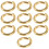 10Pz Anelli Collegamento in Ottone Per Cuoio DIY 4