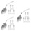 30 Pcs Bend Spoon Bending Magician Tricks Close Up Gimmicks Props 9