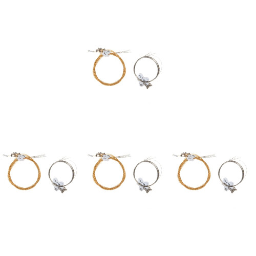 4Sets Durable Lyre Strings Kit Multi Color Copper Steel for Lyre Use 1