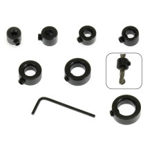 18 Pcs Woodworking Drill Bit Depth Stop Collars Ring Positioner 3-16mm