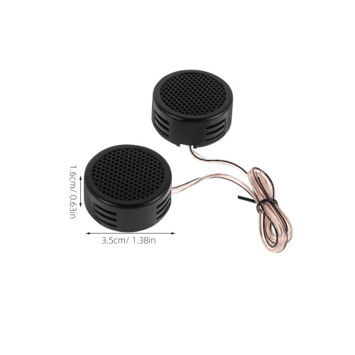 1 Pair Mini Dome Tweeter Speakers For Car Audio System Maintenance 2